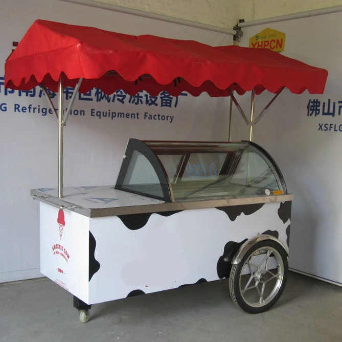 Freezer Carts to Sell Stick Ice Cream-Custom Appearance