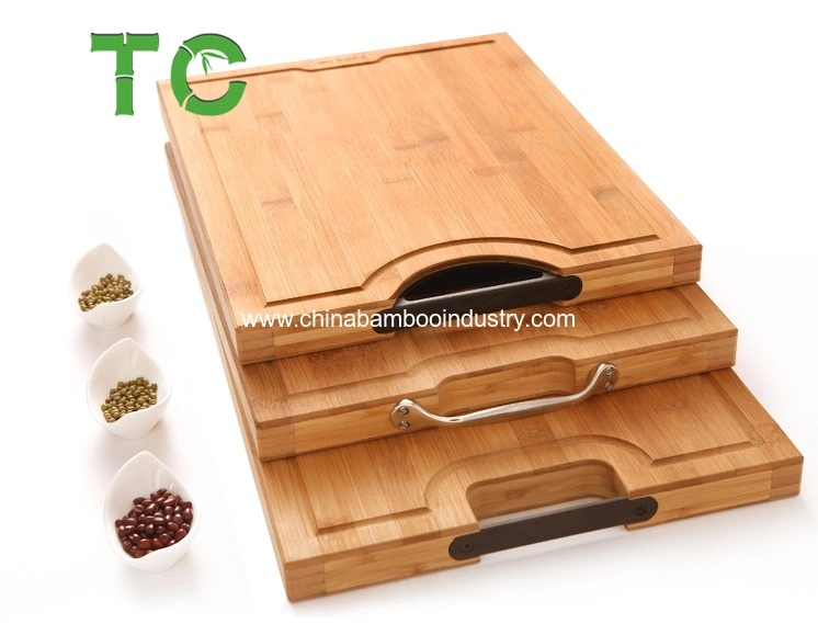 Bamboo Cutting Board with Handle Holes