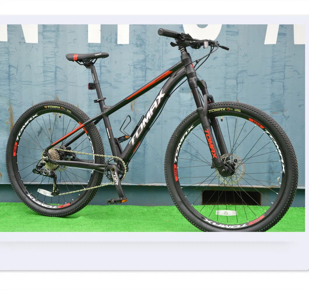 Black-Blue Mountain Bicycle MTB with Alloy Frame