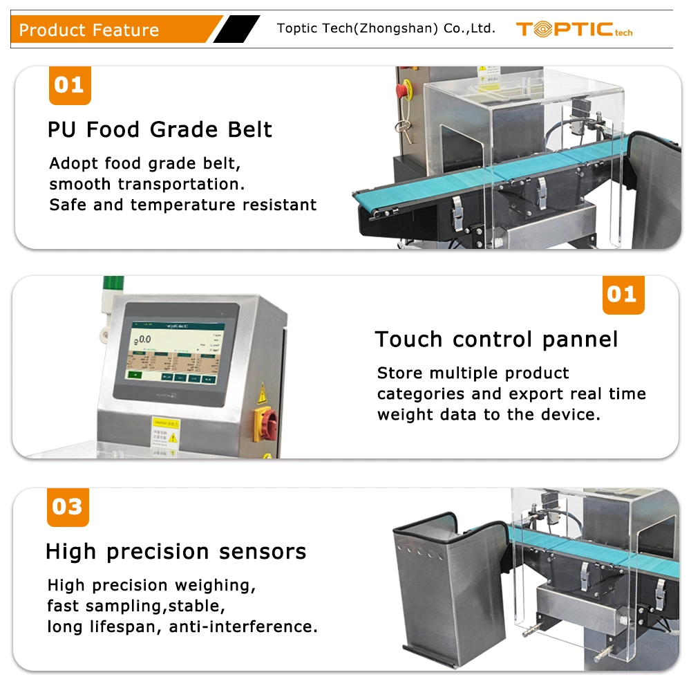 Automatic Checkweigher Lot Tracking Total Weights Normal Weights and Rejected Weights