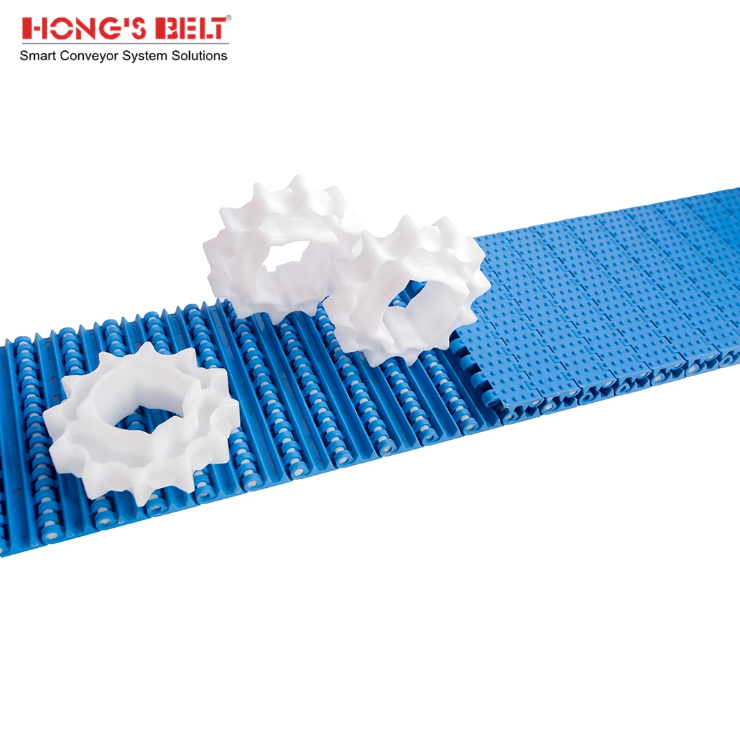 Hongsbelt Round Convex Ooint Anti-Stick Conveyor Modular Belt for Meat Seafood Industry