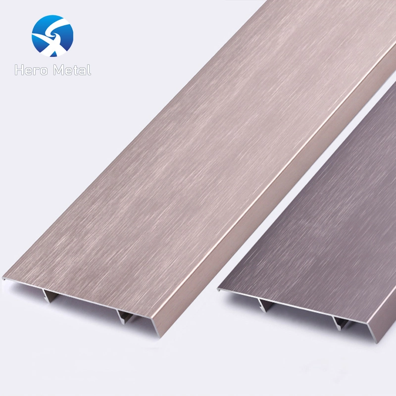 Foshan Wholesale Contemporary Brush Metal Skirting Baseboard