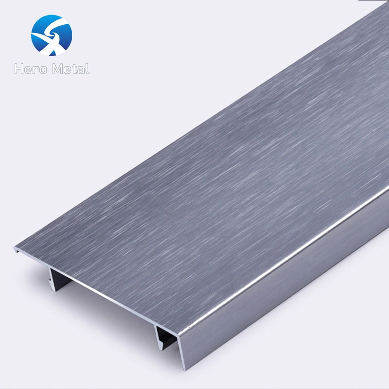 Foshan Wholesale Contemporary Brush Metal Skirting Baseboard