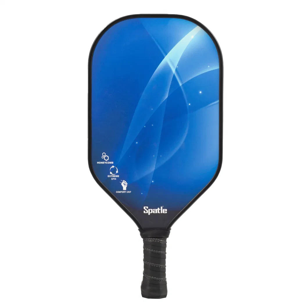 Different Shape Carbon Fiber Face with Honeycomb Polypropylene Core Elongated Pickleball Paddle