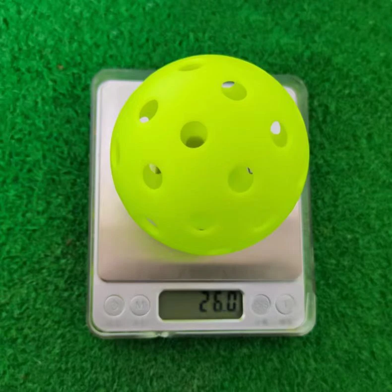 Outdoor 40 Holes Pickle Balls High Visibility, Suitalbe for All Surfaces, Red Color