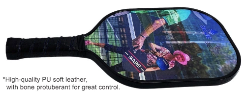 High Quality E1-21 Full Carbon 3D Effect Pickleball Paddle Racket