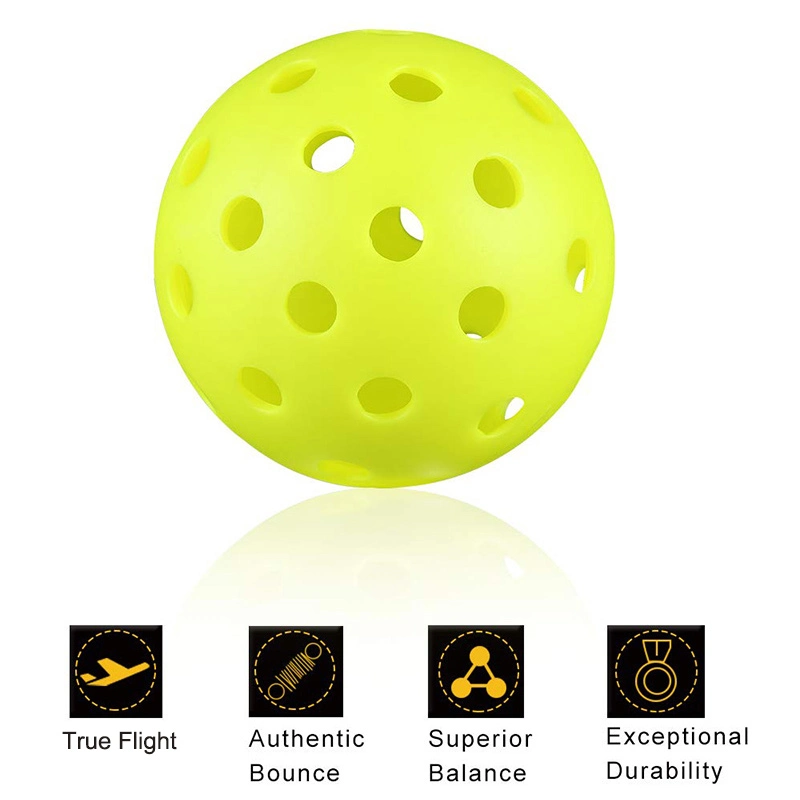 Hot Selling Indoor and Outdoor Pickleball Balls Plastic Pickleball