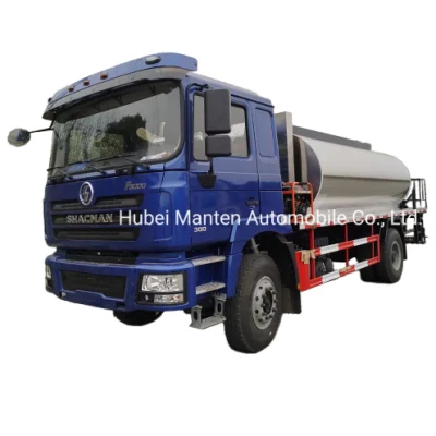 Shacman 4X2 de la carretera 6 ruedas 8cbm 6000liters 8000liters Bitumen Rociador con quemador Riello