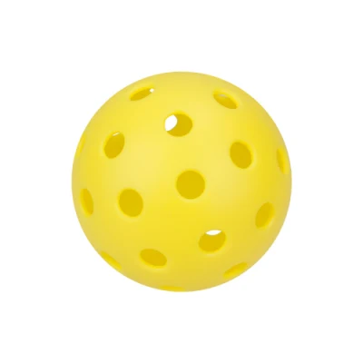 Bolas de 40 hoyos para jugar al aire libre, color amarillo óptico