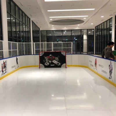 Distribuidor de bajo coste Gran superficie de Patinaje UHMWPE plástico de hoja sintética Pista de Patinaje pistas de hockey sobre hielo