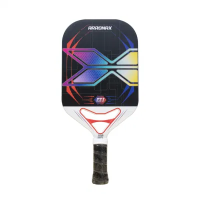 2023 Nuevo diseño de tendencia Pickleball Paddle Fibra de carbono personalizada 13mm Pala de Pickleball sin Edgcore PP