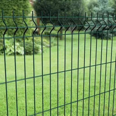 Malla de alambre de acero galvanizado de pared Gabion para jardín 3D de malla de alambre soldada de acero galvanizado de curvas hacia la valla valla de malla triangular en 3D.