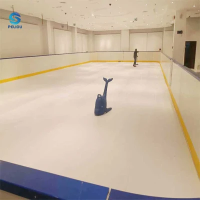 La alta calidad fácil de instalar y armado de la pista de patinaje de hielo sintético portátil