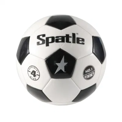 Balón de fútbol impermeable personalizado con cubierta de PVC con costura a máquina