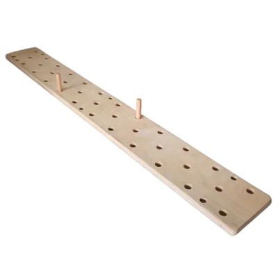 ′s pared de montaje Fitness Escalada de madera Junta de ganchos de entrenamiento Escalada de escalada Formación de la madera contrachapada 12&quot;X48&quot; de madera de la tabla de ganchos de escalada con dos 1-1/4&quot; Espigas