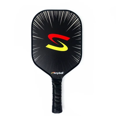 Pala de fibra de vidrio ligero Pickleball grafito de superficie en panal.