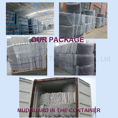 La rueda del remolque remolque guardabarros de plástico guardabarros