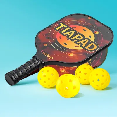 Populares Usapa aprobado de fibra de carbono la fricción Pickle Pickleball pelota Raqueta de Paddle Palas Pickleball PP núcleo panal.