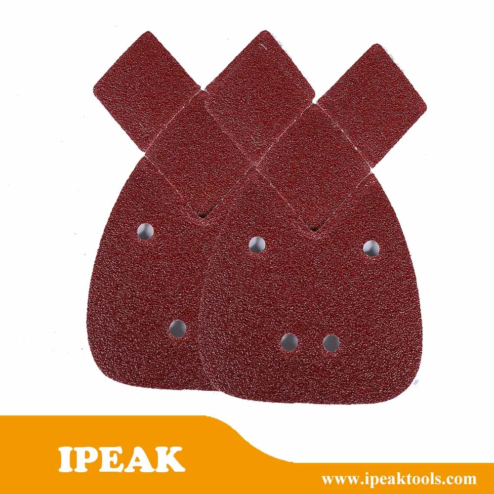 Durable Factory Made Cheap DIY 5 Inch Red Aluminum Oxide Cloth Sanding Discs Buffing Sheet Sandpaper