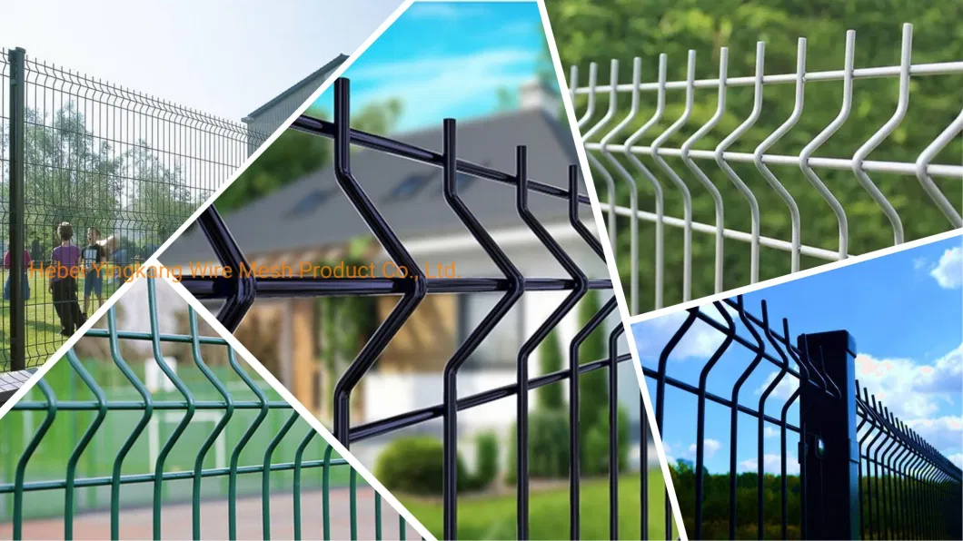 Outdoor 3D Welded Wire Mesh Fencing New Design Iron Gate Wrought Iron Main Gate Design Triangle Bend Fence Farm Fencing Aluminum Fence Panel Horse Stable