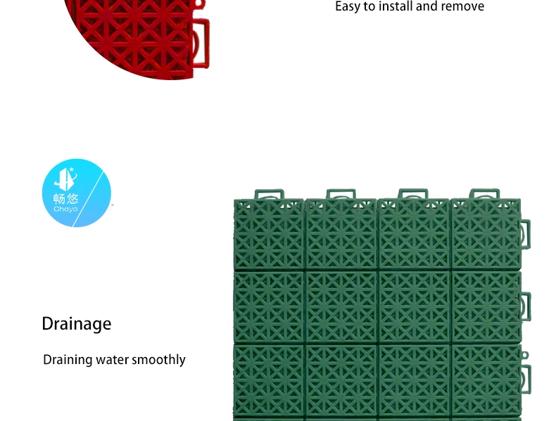 Interlocking UV-Resistant PP Floor Tile for Hockey Court
