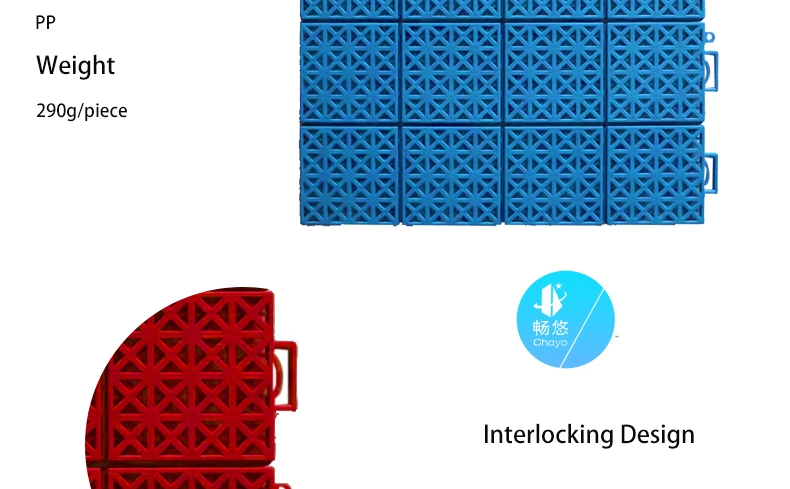 Interlocking UV-Resistant PP Floor Tile for Hockey Court
