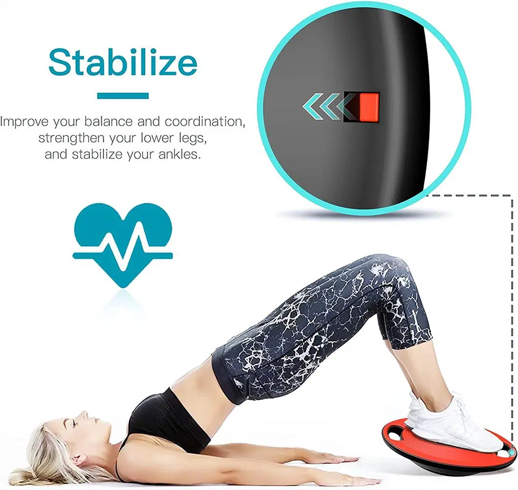 Hot Sale Waist Twisting Disc Exercise Round Plastic Balance Board Stability Trainer Anti-Slip Wobble Balance Board