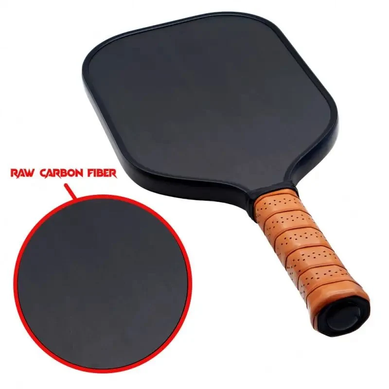 Custom Logo High Quality High-End Box Packing Raw Carbon Fiber Pickle Ball Pickleball Paddle for Professional Players