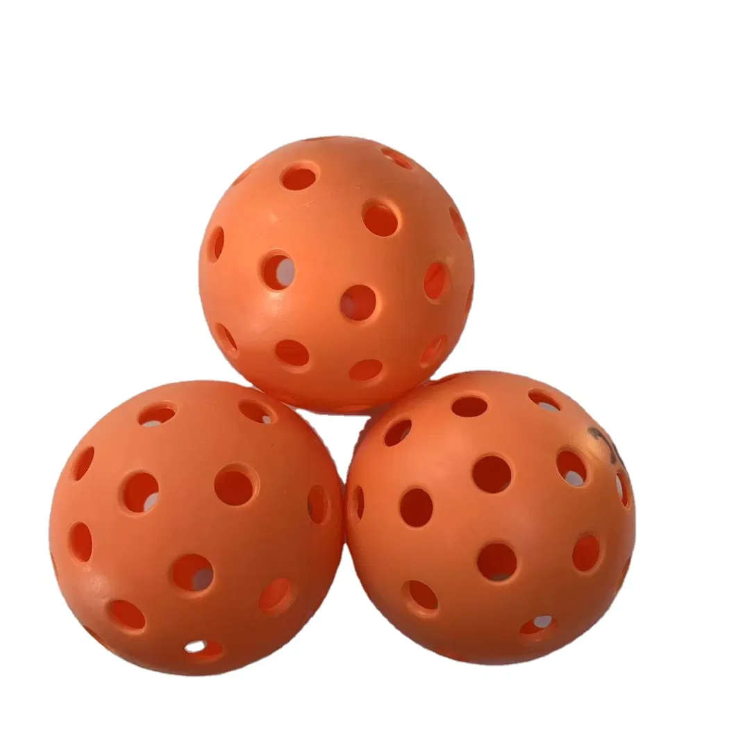 Premium 40 Holes Outdoor Pickleball Balls with High Visibility for Indoor Courts