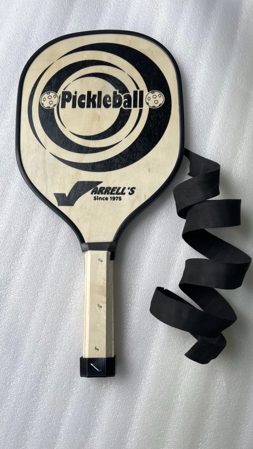 Pickleball Paddle Wood with PVC Edge Guard Pickle Ball Paddles Beginner Racket