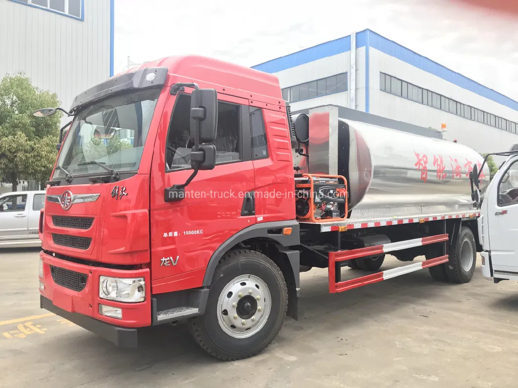 FAW 8000L to 10000L Asphalt Bitumen Tank Truck, 8 Ton 10 Ton Munition Asphalt Truck Price