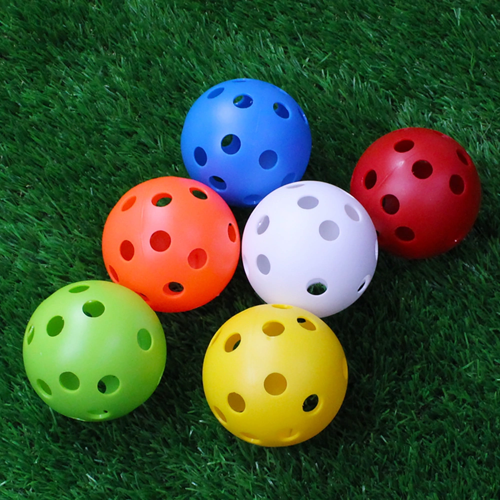 Factory Wholesale 72mm Hard Plastic Pickle Ball with 26 Holes