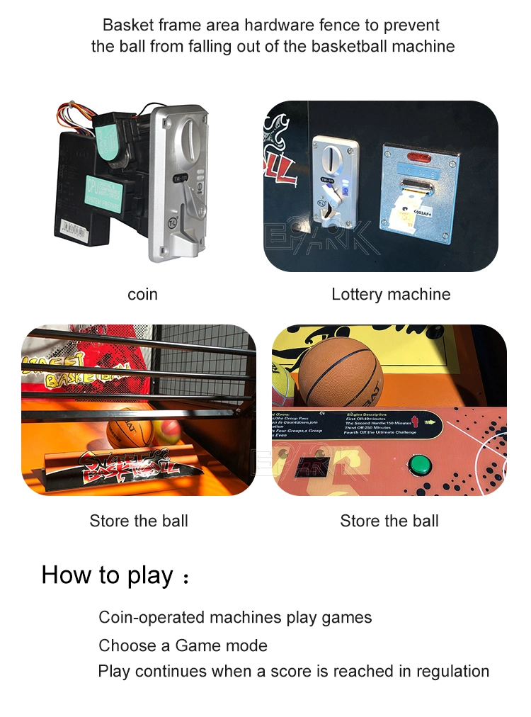 Crazy Basketball Coin Operated Game Machine Best Indoor Arcade Basketball Machine for Children