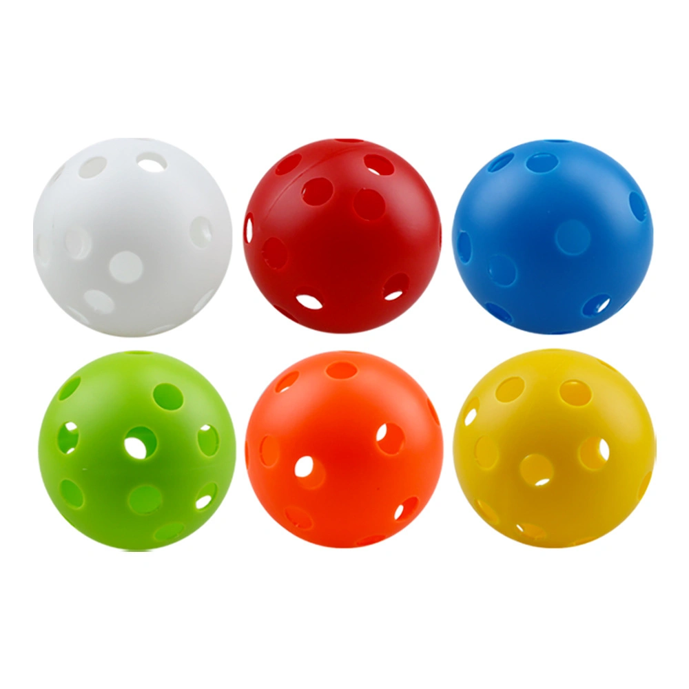 Factory Wholesale 72mm Hard Plastic Pickle Ball with 26 Holes