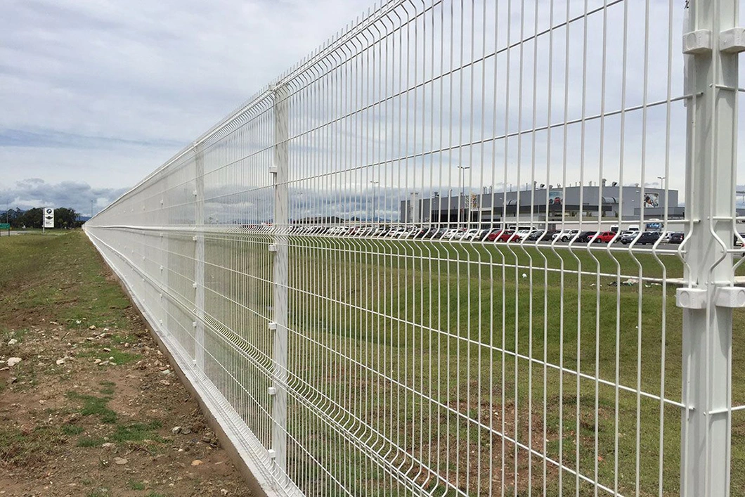 Steel Wire Mesh Galvanized Gabion Wall for Garden 3D Curvy Galvanized Welded Wire Mesh Fence 3D Triangle Mesh Fence