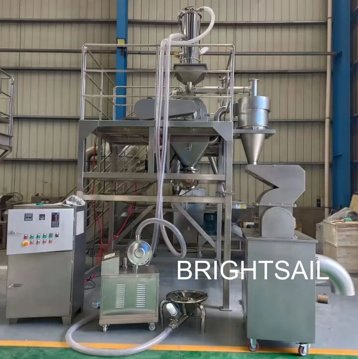 Brightsail Pin Mill Cumin Seeds Chilli Pepper Powder Making Machine Cassia Nutmeg Cryogenic Grinder