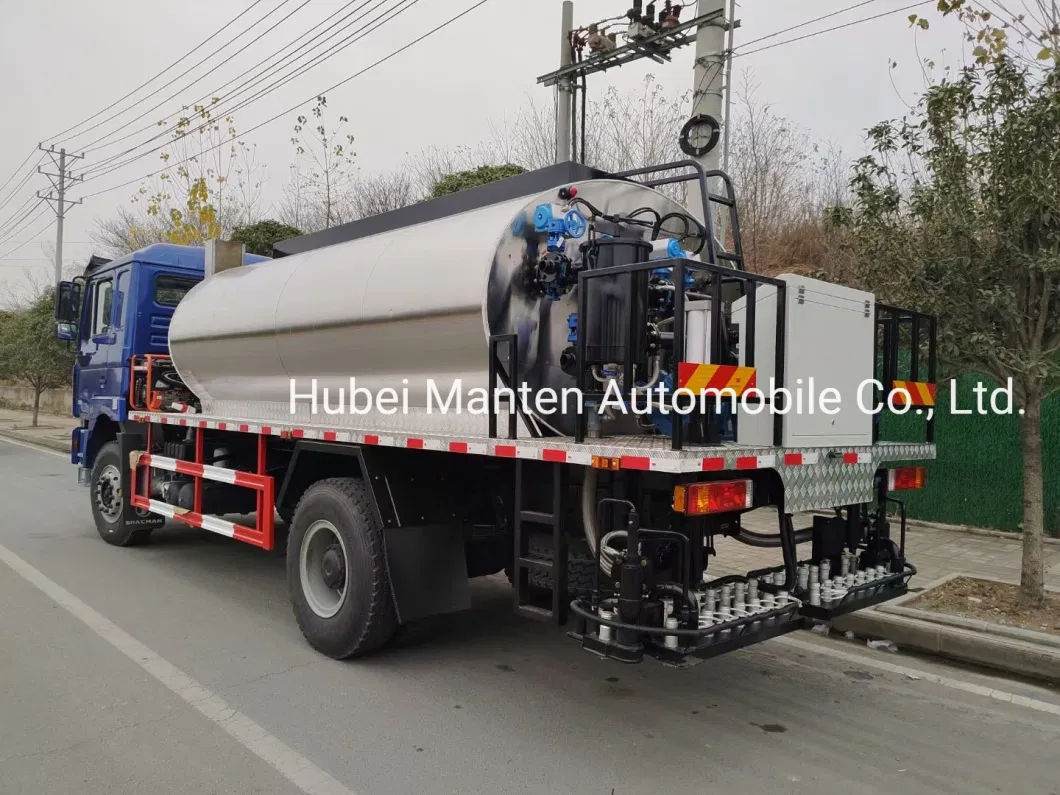 Shacman 245HP Euro 3 8000liters Bitumen Sprinkler 8m3 8cbm 6000liters Asphalt Spray Truck with Automatic Nozzle