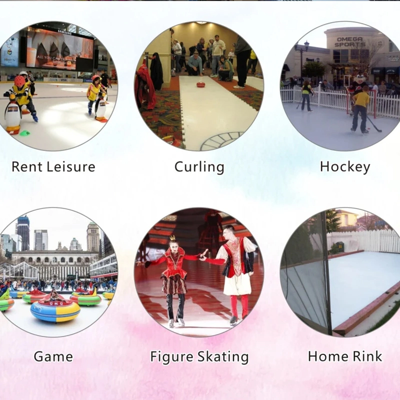 Hockey Rink Floor Self-Lubricating UHMWPE Synthetic Ice Skating Flooring