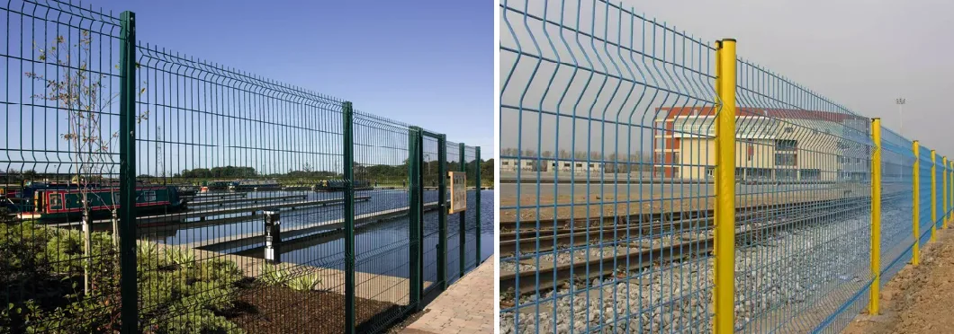 Galvanized Construction Security 3D Welded Wire Mesh Bending Metal 3D Fence Panels