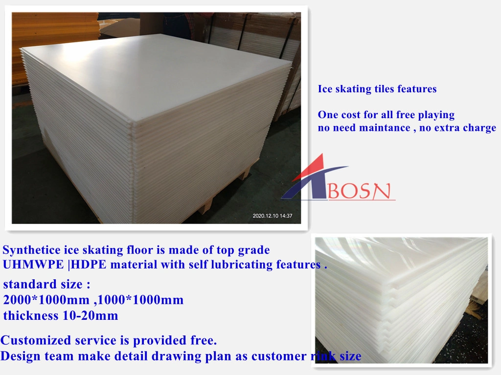 PE 1000 Board for Ice Skating Hockey Flooring Tiles Factory Price
