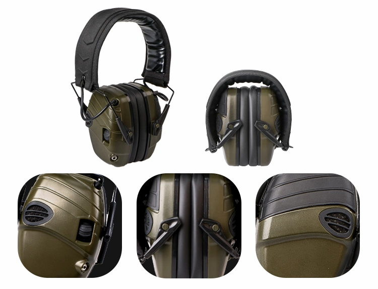 Tacband Industrial Noise Defender 24dB Tactical Electronic Active Anti-Noise Earmuffs