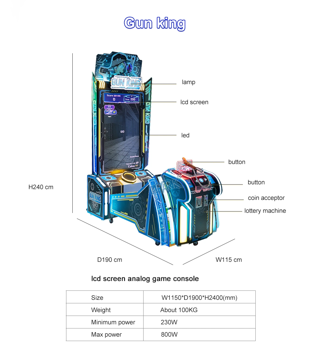 Shooting Electronic Simulation Gun Battle Laser Shooting Gun Video Game Machine