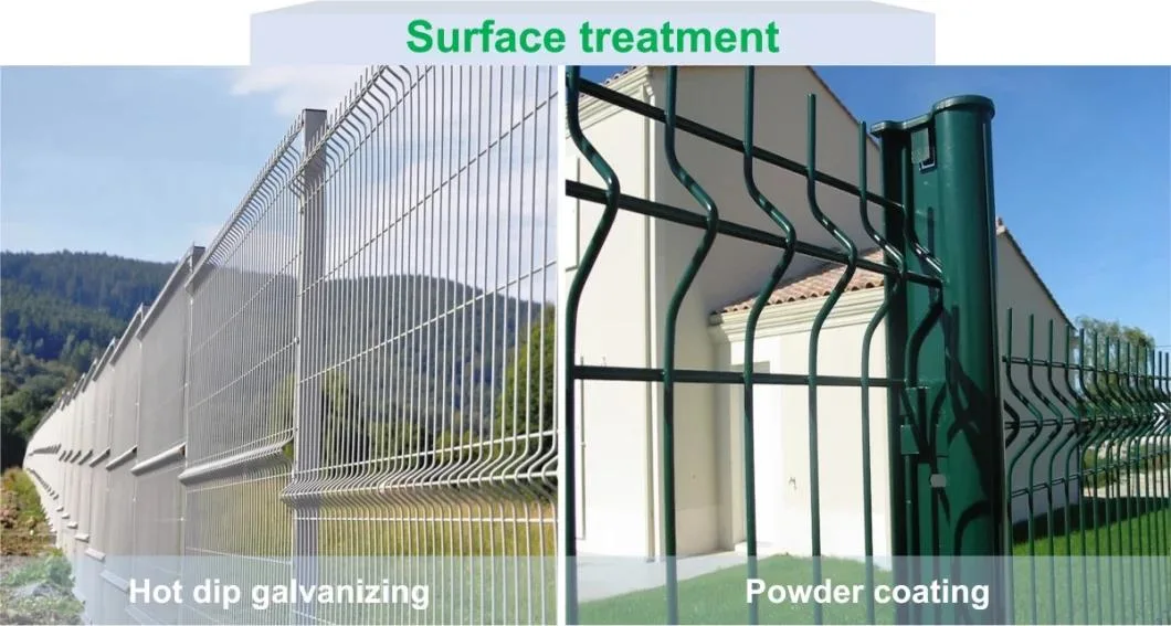 Stainless Steel Wire 3D Panels Welded Wire Mesh Fence Top Curve Fence Door Triangle Bend Fence House Gate Grill Design Iron Square Tube Gate Building Material