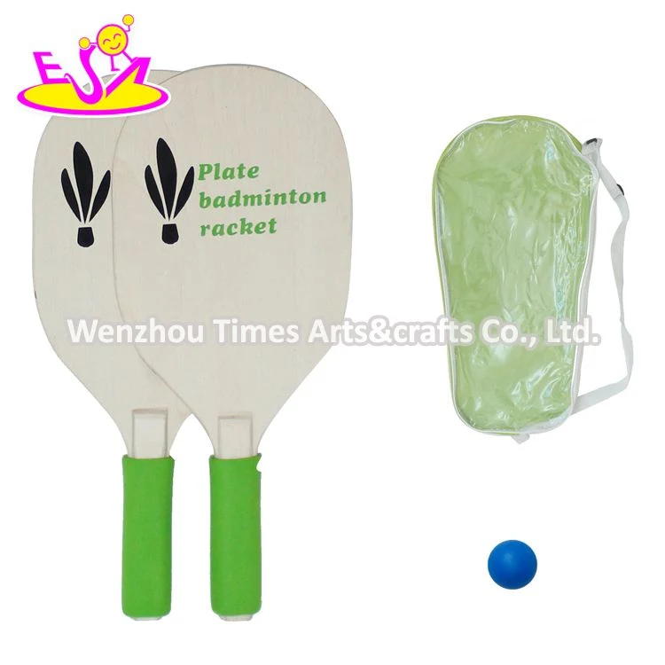 Customized Usapa Approved Non-Slip Wooden Pickleball Rackets with Balls W01c003