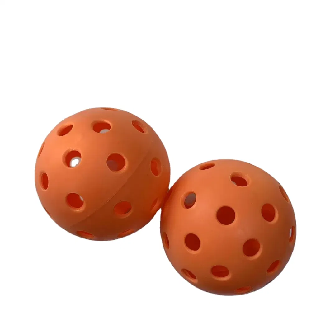 Premium 40 Holes Outdoor Pickleball Balls with High Visibility for Indoor Courts