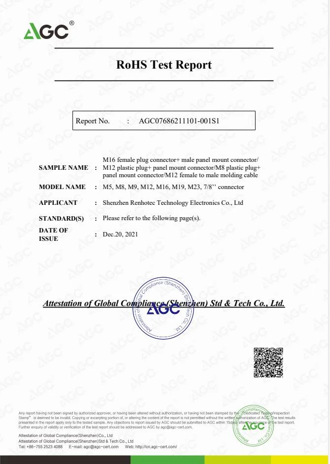 M12 Connector 3 4 5 8 12 Pin Field Wireable