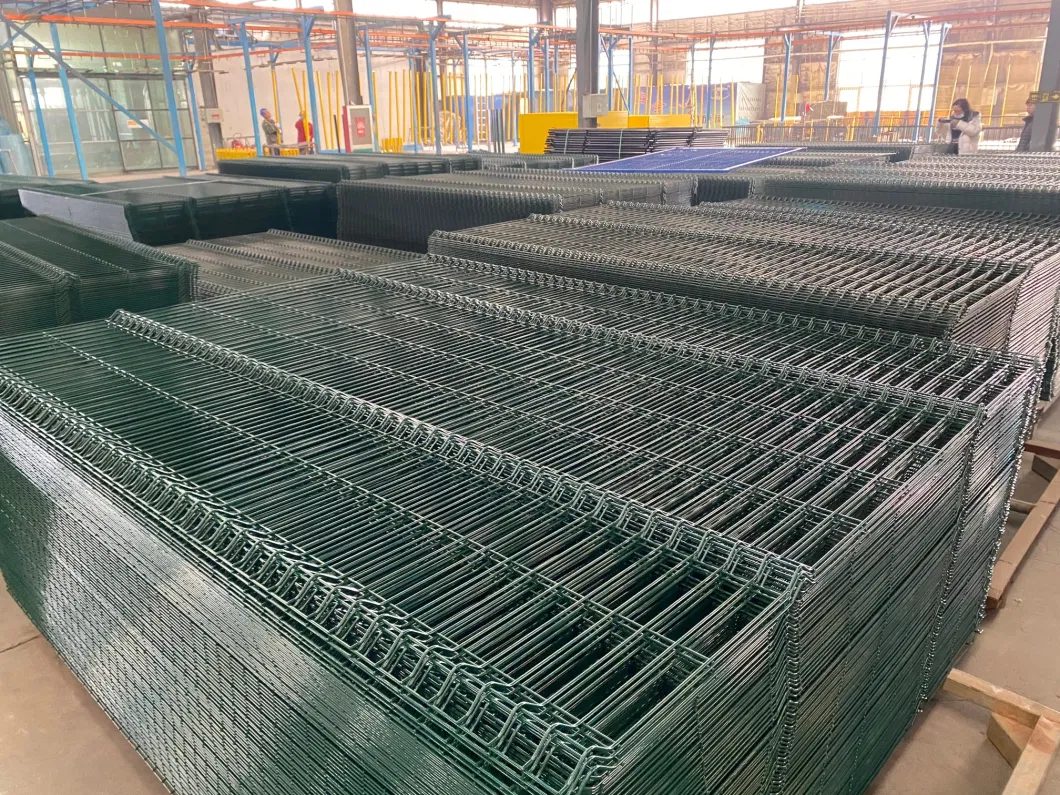 Galvanized Construction Security 3D Welded Wire Mesh Bending Metal 3D Fence Panels