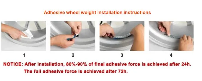 Adhesive Tire Wheel Balance Weight Stick for Motorcycle Auto Car