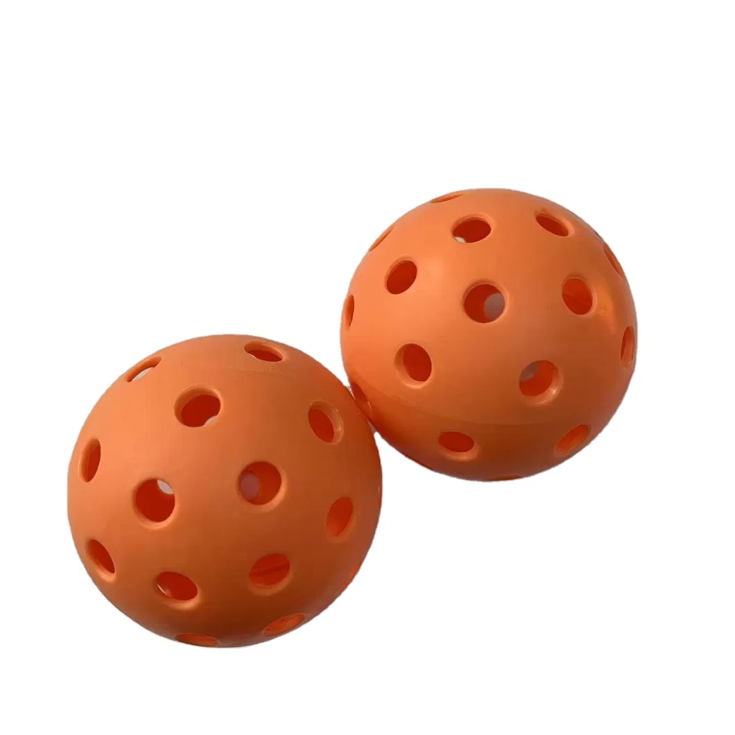 Premium 40 Holes Outdoor Pickleball Balls with High Visibility for Indoor Courts