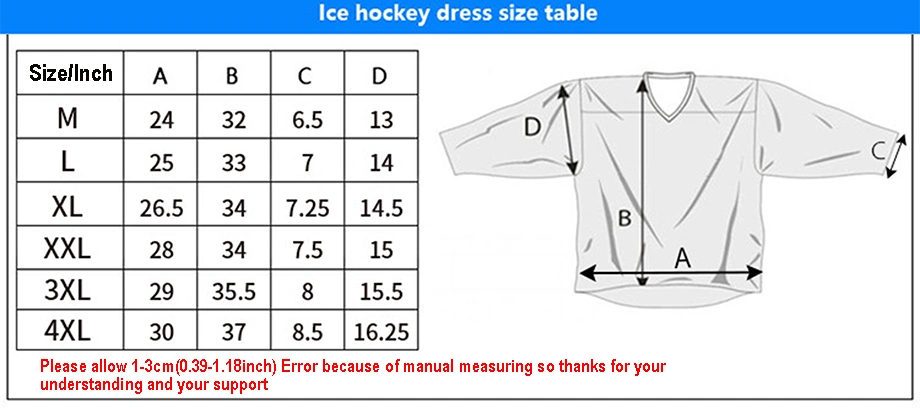 Professional Training Sports Shirt Custom Sublimated Black with White Ice Hockey Jersey